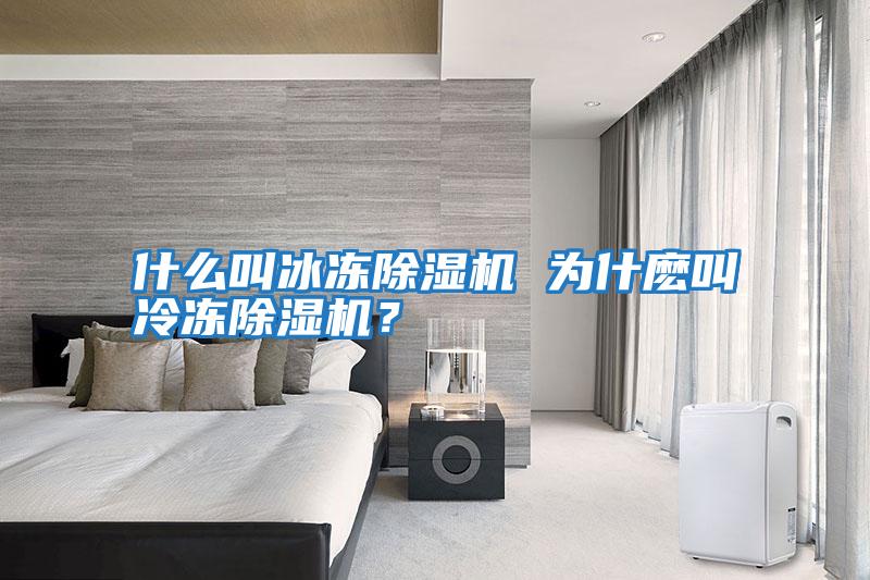 什么叫冰凍除濕機 為什麼叫冷凍除濕機?