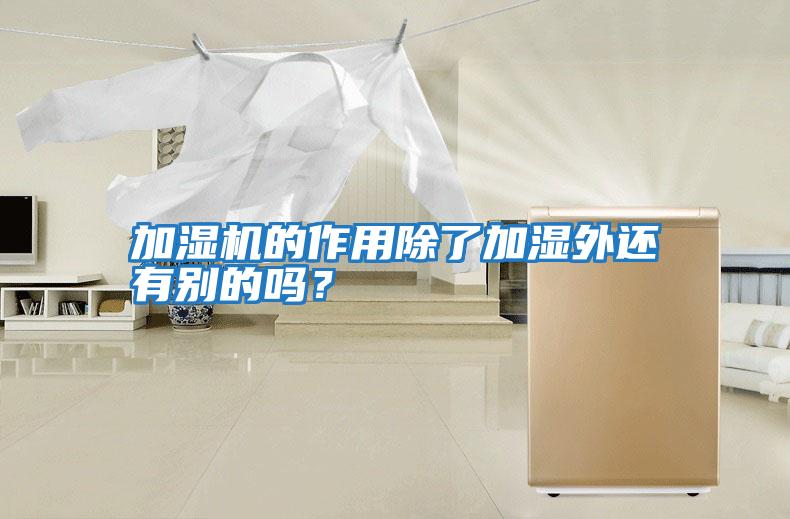 加濕機的作用除了加濕外還有別的嗎?