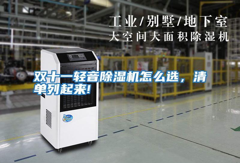 雙十一輕音除濕機怎么選，清單列起來!