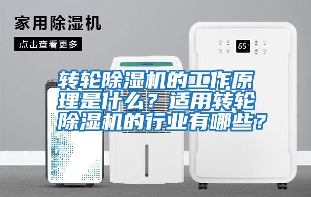 轉輪除濕機的工作原理是什么？適用轉輪除濕機的行業(yè)有哪些？