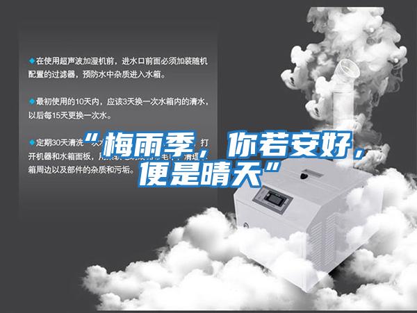 “梅雨季，你若安好，便是晴天”