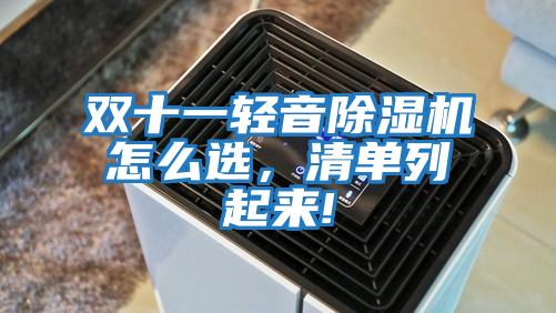 雙十一輕音除濕機(jī)怎么選,清單列起來(lái)!