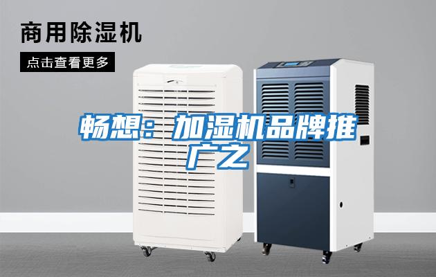暢想:加濕機品牌推廣之