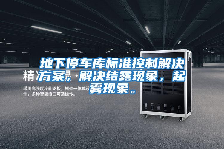 地下停車庫標準控制解決方案，解決結露現象，起霧現象。