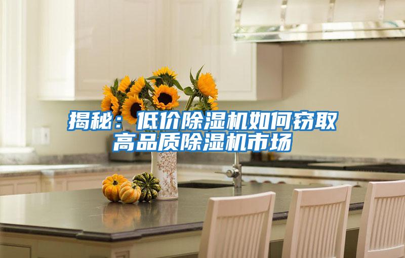 揭秘：低價除濕機如何竊取高品質除濕機市場