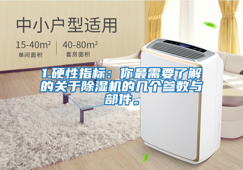 1.硬性指標:你最需要了解的關于除濕機的幾個參數(shù)與部件。
