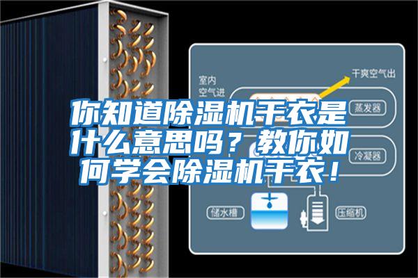 你知道除濕機干衣是什么意思嗎?教你如何學會除濕機干衣!