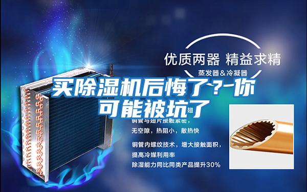 買除濕機后悔了？你可能被坑了