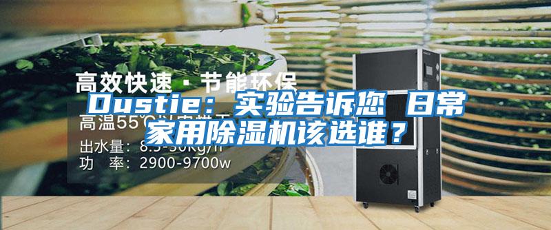 Dustie：實驗告訴您 日常家用除濕機該選誰？