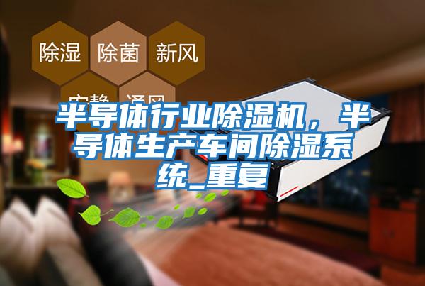 半導體行業除濕機，半導體生產車間除濕系統_重復