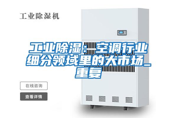 工業(yè)除濕:空調(diào)行業(yè)細(xì)分領(lǐng)域里的大市場(chǎng)_重復(fù)