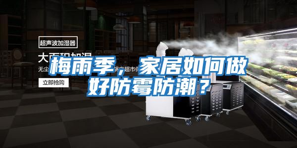梅雨季，家居如何做好防霉防潮？