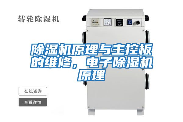 除濕機(jī)原理與主控板的維修,電子除濕機(jī)原理