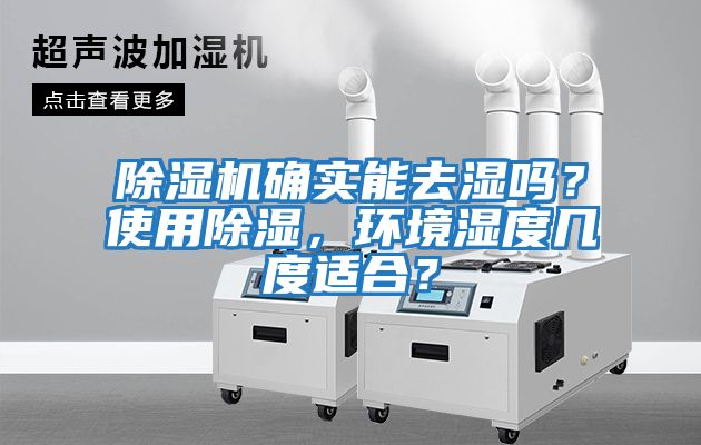 除濕機確實能去濕嗎？使用除濕，環境濕度幾度適合？