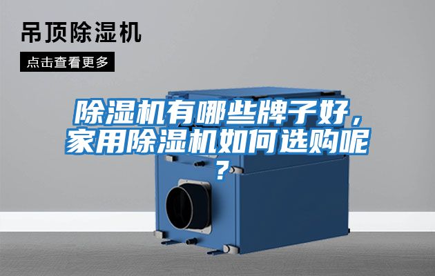除濕機有哪些牌子好,家用除濕機如何選購呢?
